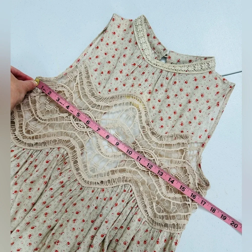 NWT Jodifl Floral Lace Boho Cottagecore Tunic